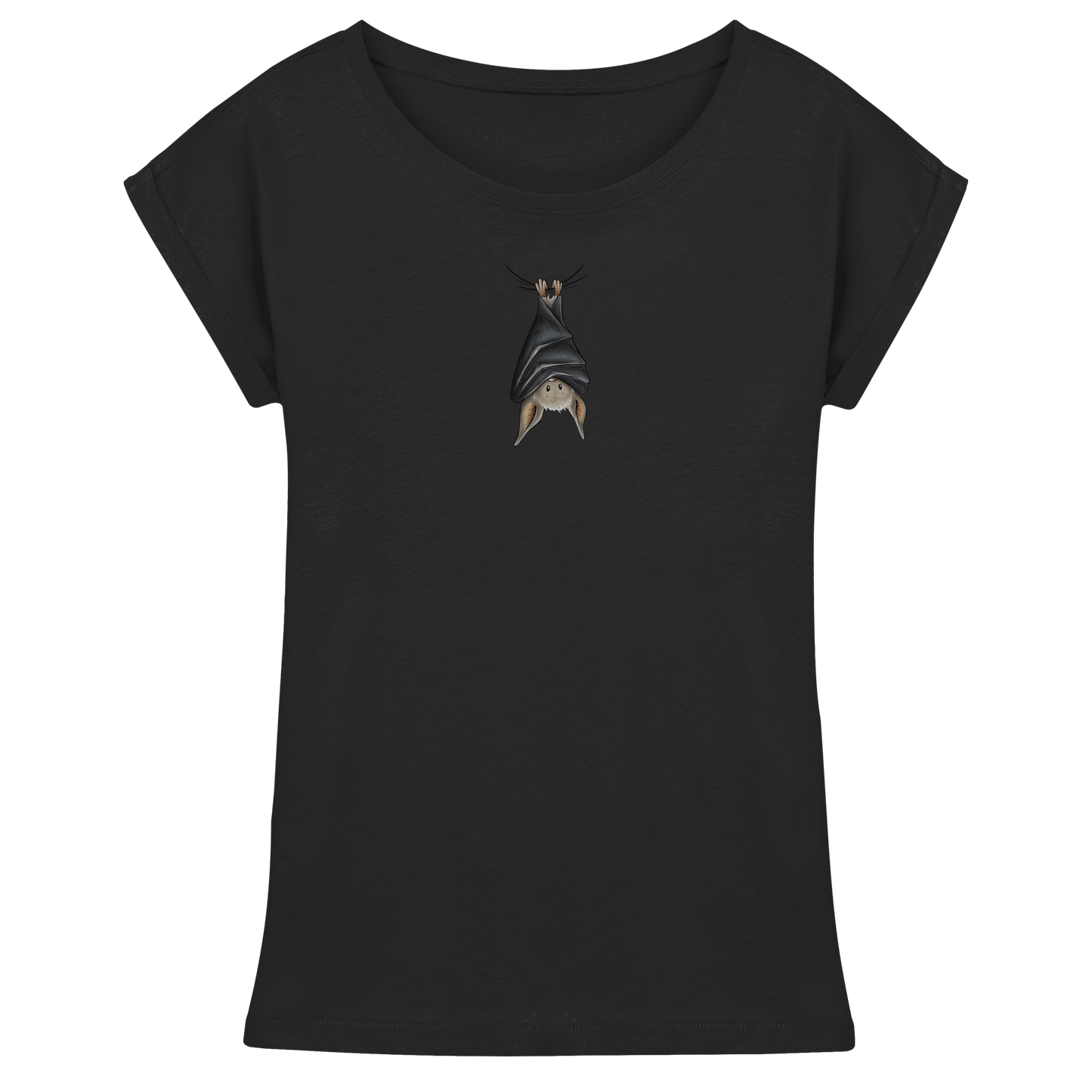 Lustig chillende Fledermaus - Womens Extended Shoulder T-Shirt