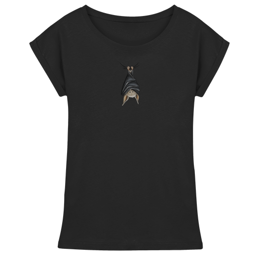 Lustig chillende Fledermaus - Womens Extended Shoulder T-Shirt