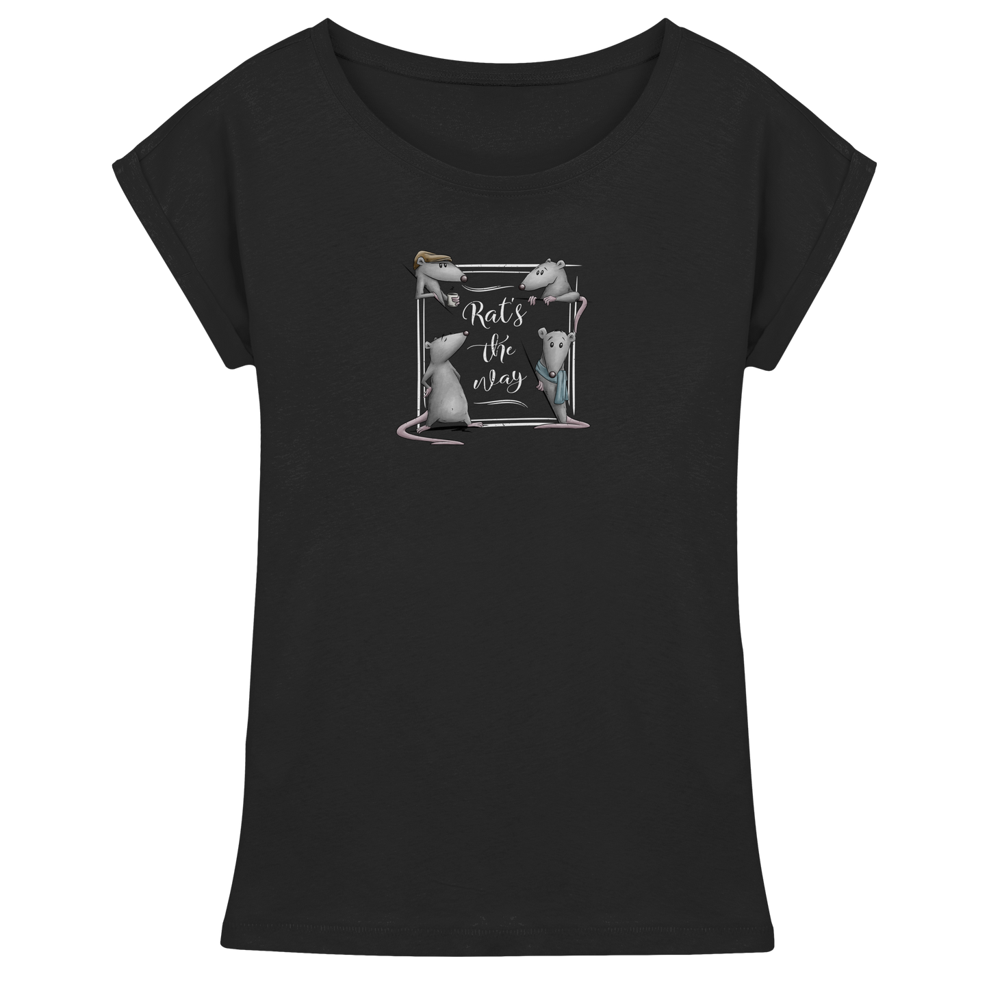 Rat’s The Way Kaffeehaus Ratten - Womens Extended Shoulder T-Shirt