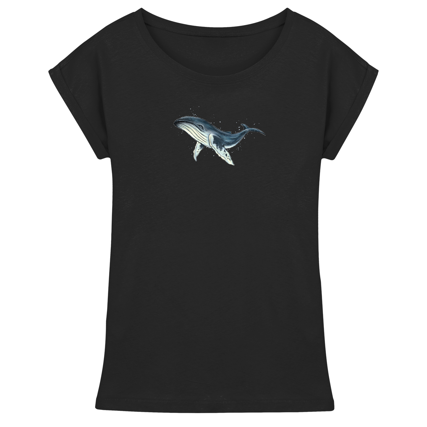 Tiefsee Ozean-Riese Buckelwal - Womens Extended Shoulder T-Shirt