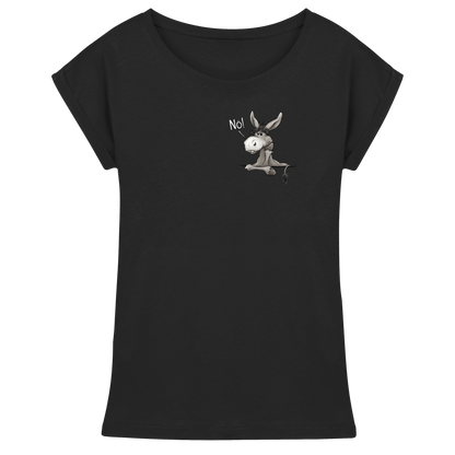 Nö! Störrischer Esel - Womens Extended Shoulder T-Shirt