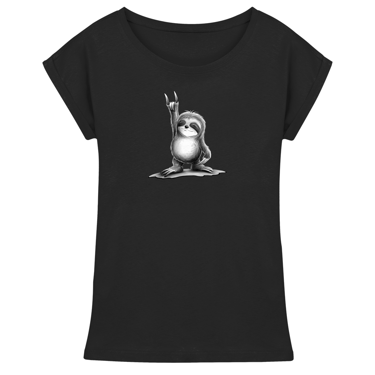 Rock On Party Faultier - Womens Extended Shoulder T-Shirt