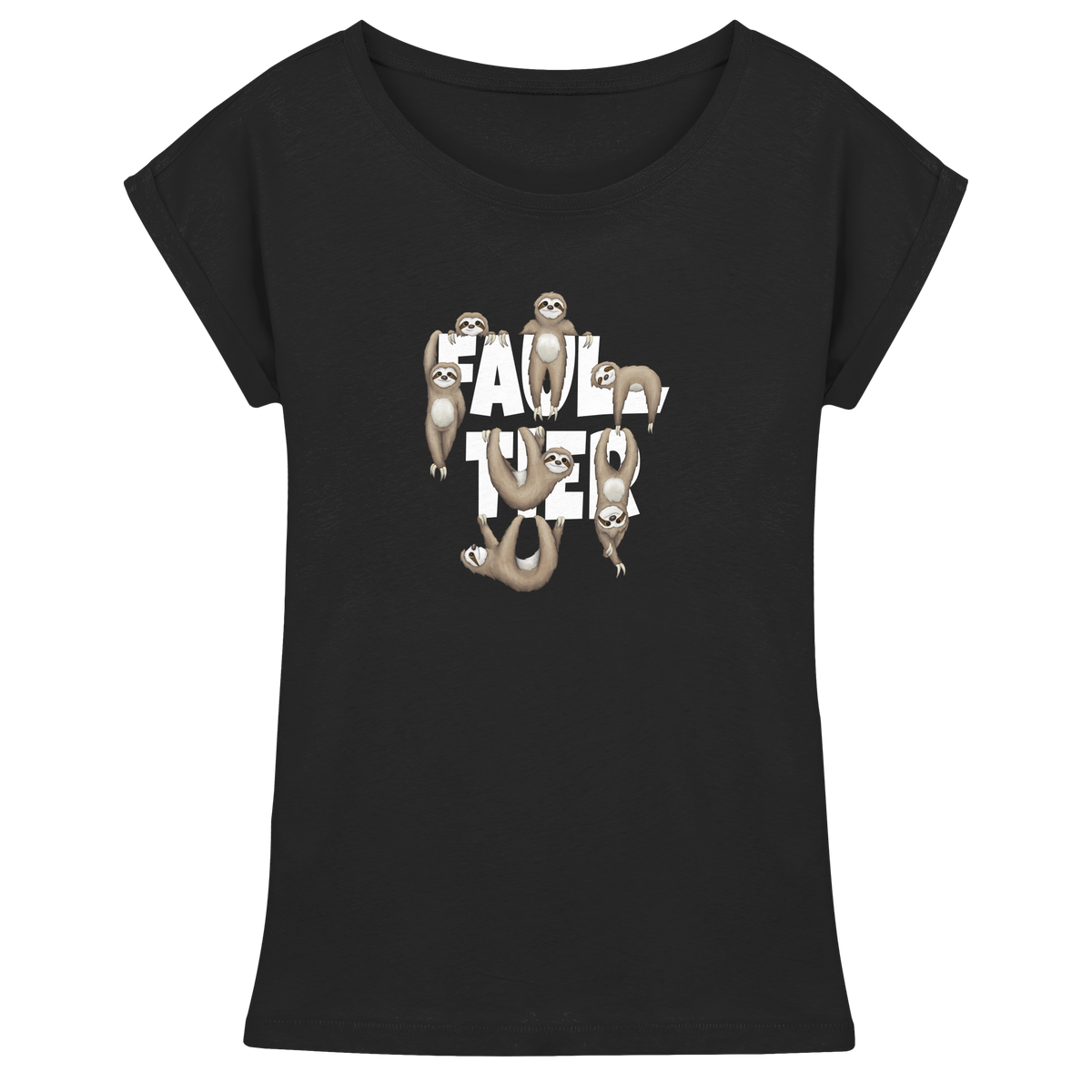 Viele gechillte Faultiere - Womens Extended Shoulder T-Shirt