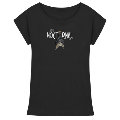 100% nachtaktive Fledermaus - Womens Extended Shoulder T-Shirt