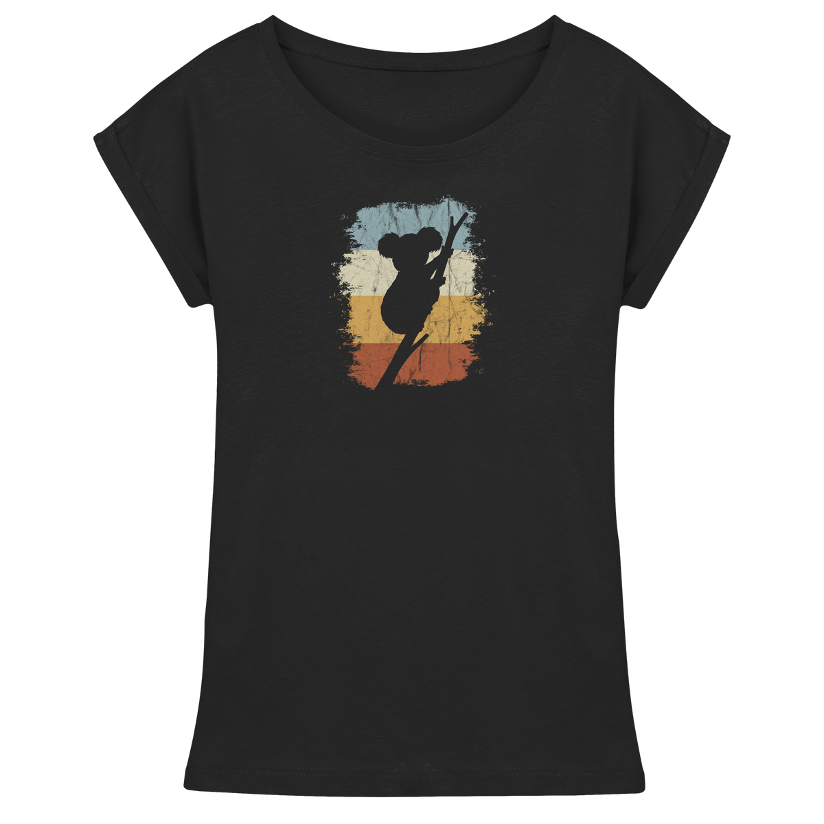Retro kletternder Koala-Bär - Womens Extended Shoulder T-Shirt
