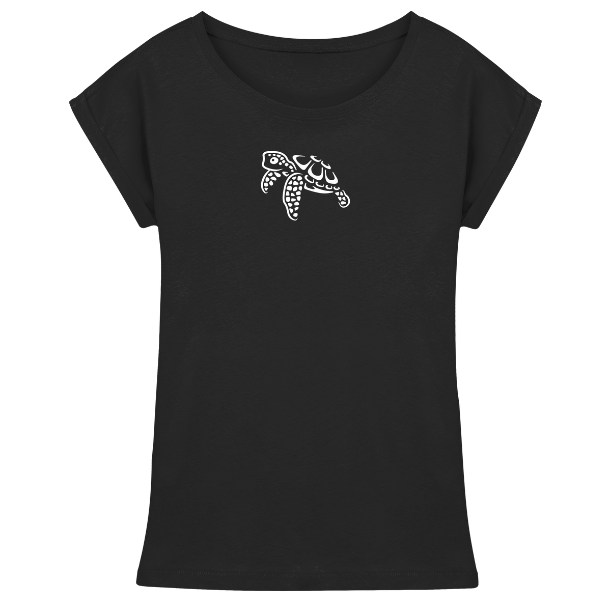 schwimmende Meeres-Schildkröte - Womens Extended Shoulder T-Shirt