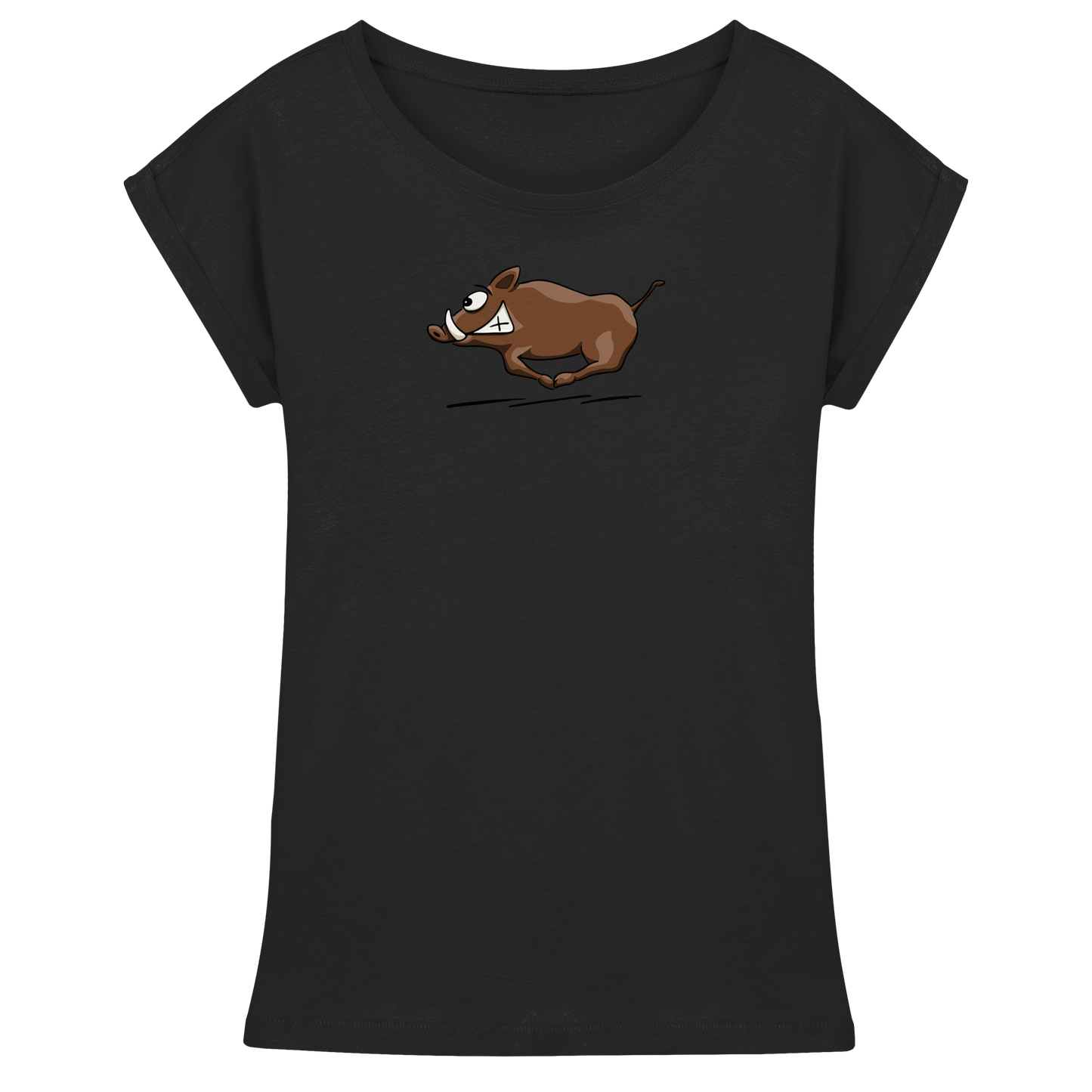 sauwildes Wildschwein | Wildsau  - Womens Extended Shoulder T-Shirt