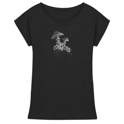 Be Connected Panther-Pilz - Womens Extended Shoulder T-Shirt