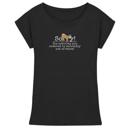 No-Activity Faultier - Womens Extended Shoulder T-Shirt