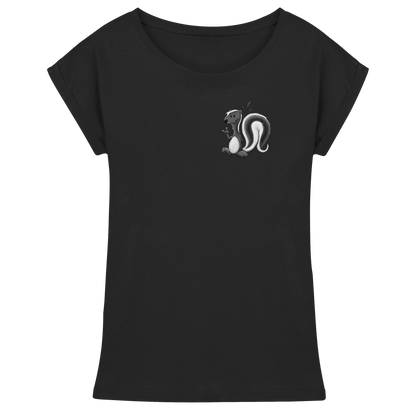 Lustig stinkiges Stinktier - Womens Extended Shoulder T-Shirt