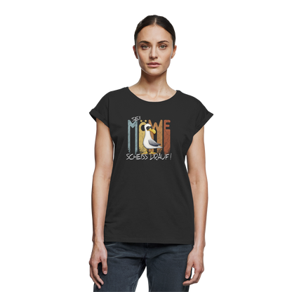 Sei Möwe Scheiß Drauf  - Womens Extended Shoulder T-Shirt