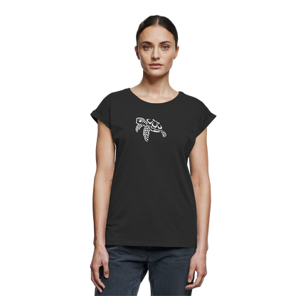 schwimmende Meeres-Schildkröte - Womens Extended Shoulder T-Shirt