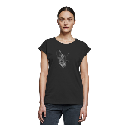 Fuchs Kritzelkunst Illustration - Womens Extended Shoulder T-Shirt