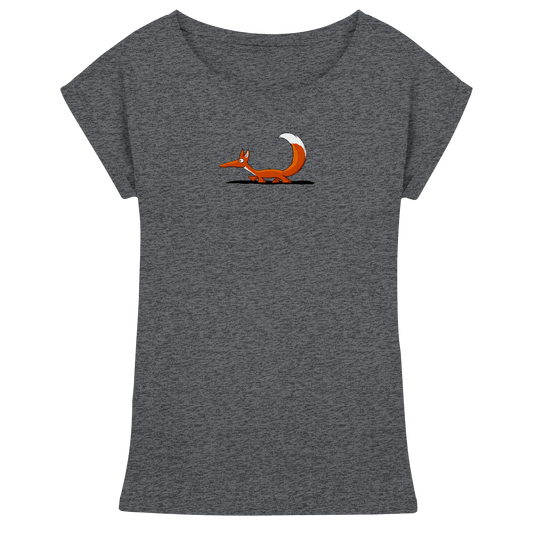 Lässiger cooler Fuchs | Mr. Fox, der Schleicher - Womens Extended Shoulder T-Shirt