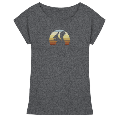 Retro Eichhörnchen Silhouette - Womens Extended Shoulder T-Shirt