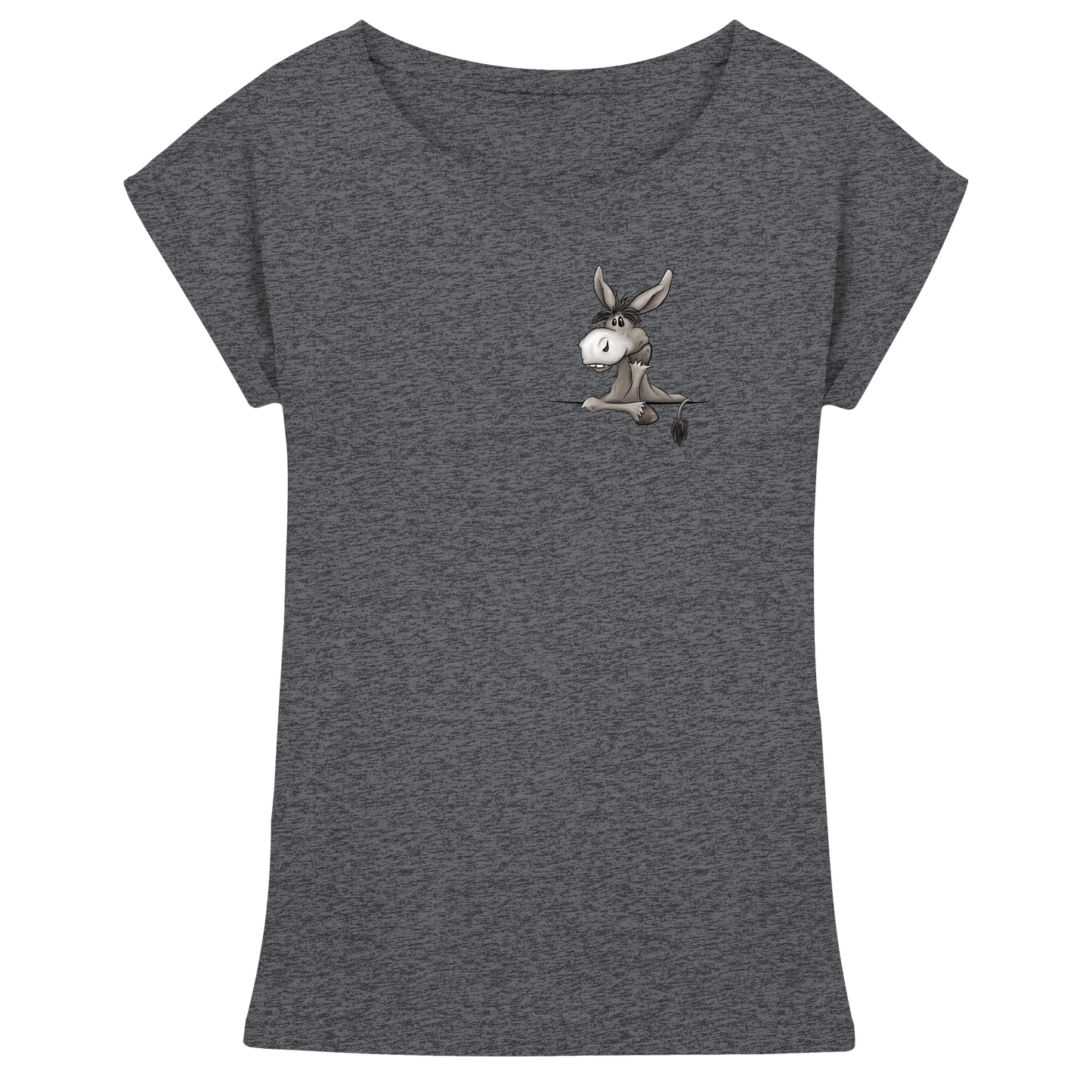 Lustiger lässiger Esel - Womens Extended Shoulder T-Shirt