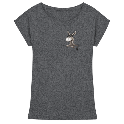 Lustiger lässiger Esel - Womens Extended Shoulder T-Shirt