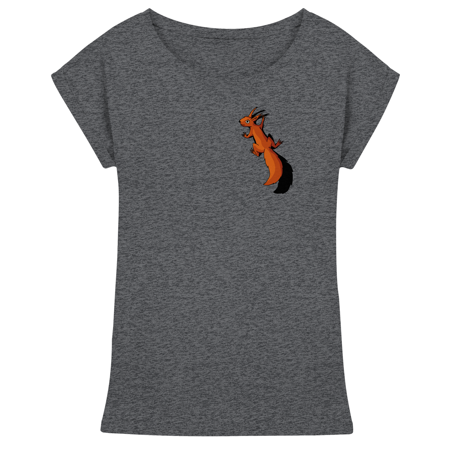 Süßes Eichhörnchen klettert - Womens Extended Shoulder T-Shirt