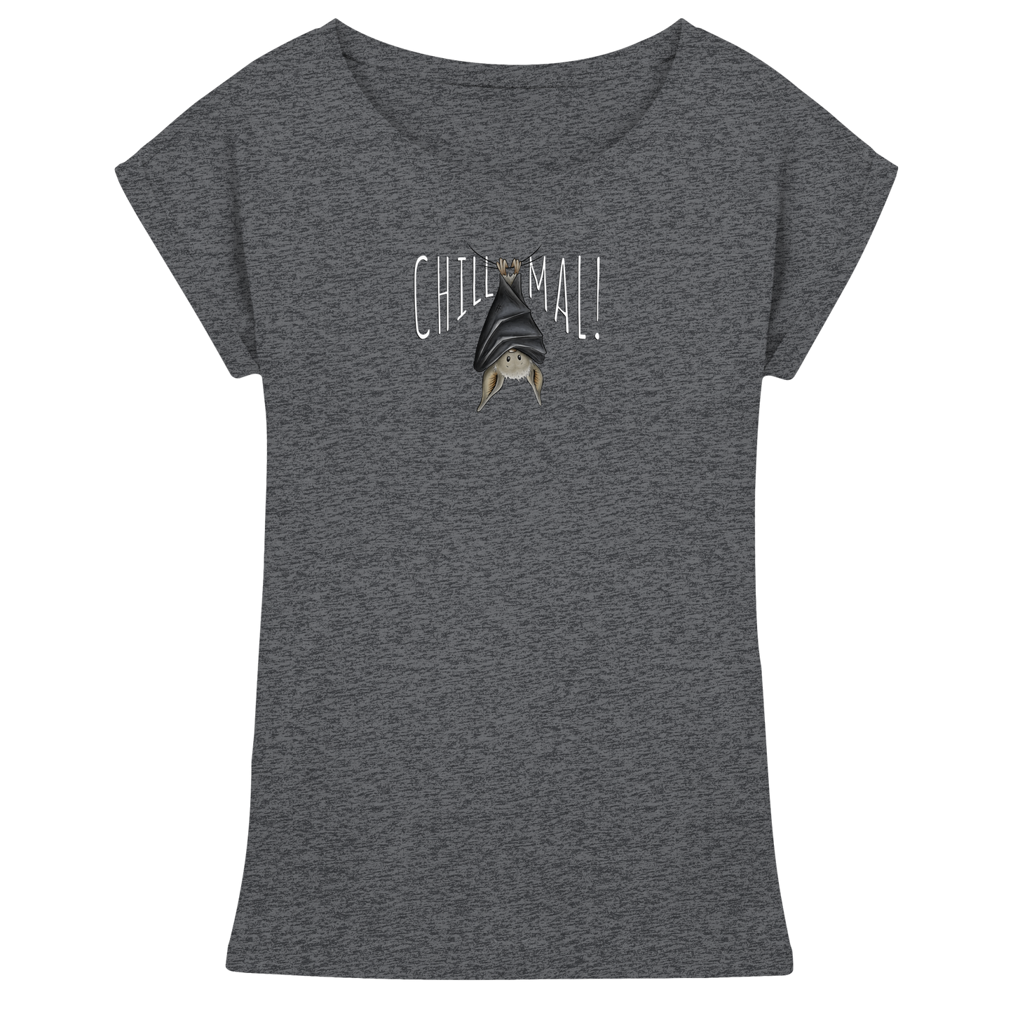 Chill Mal gemütliche Fledermaus - Womens Extended Shoulder T-Shirt