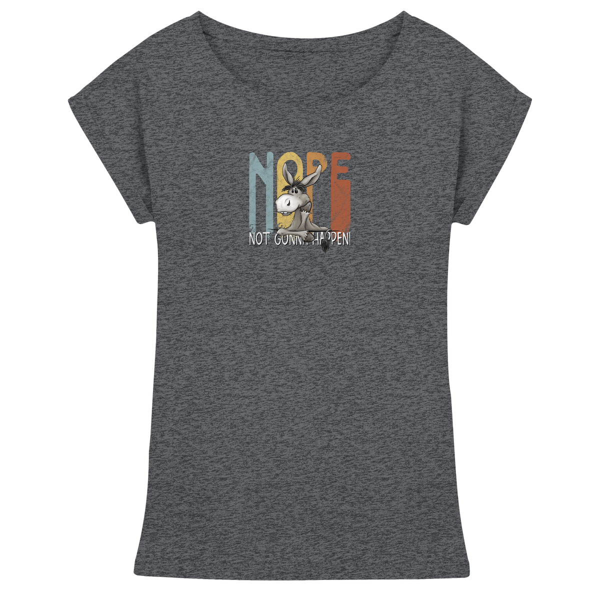 Nope | bockiger Esel - Womens Extended Shoulder T-Shirt
