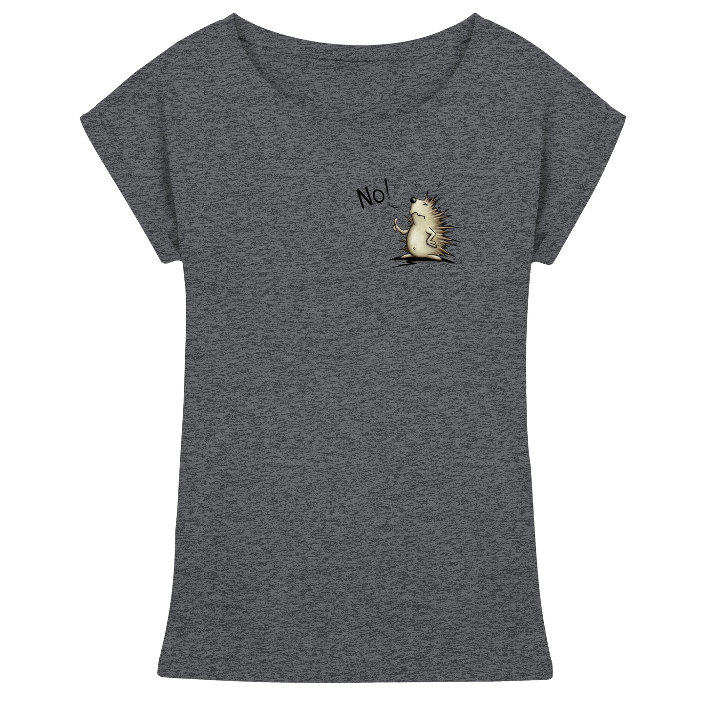 Nö! Grummeliger Igel - Womens Extended Shoulder T-Shirt