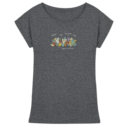 Nope, Nee, Nö Katzen - Womens Extended Shoulder T-Shirt