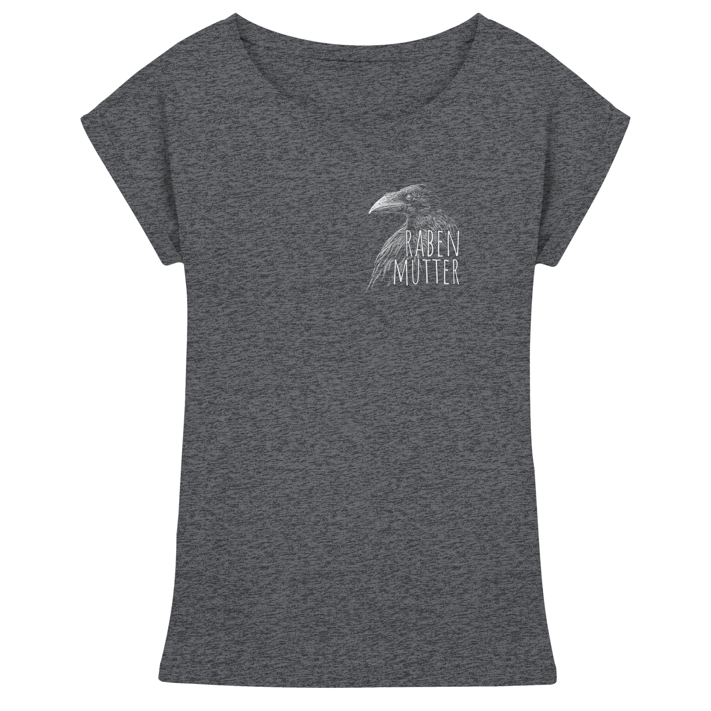 Rabenmutter schwarze Krähe Rabe - Womens Extended Shoulder T-Shirt
