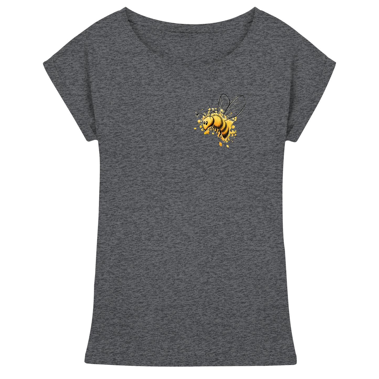 Lässige kleine Honig-Biene - Womens Extended Shoulder T-Shirt