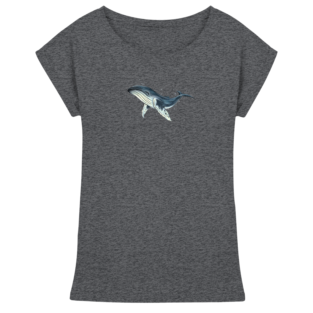 Tiefsee Ozean-Riese Buckelwal - Womens Extended Shoulder T-Shirt
