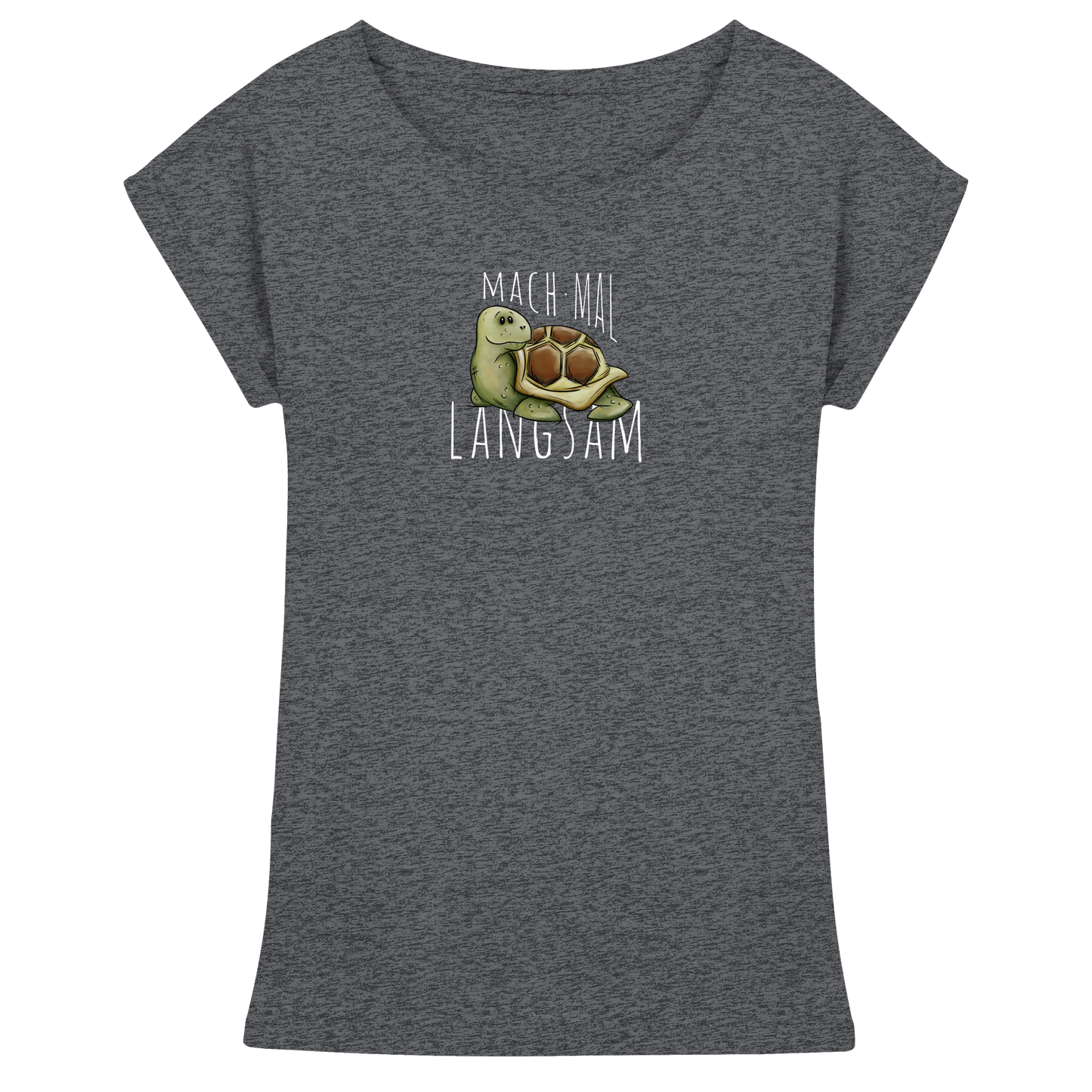 Mach mal langsam Schildkröte - Womens Extended Shoulder T-Shirt