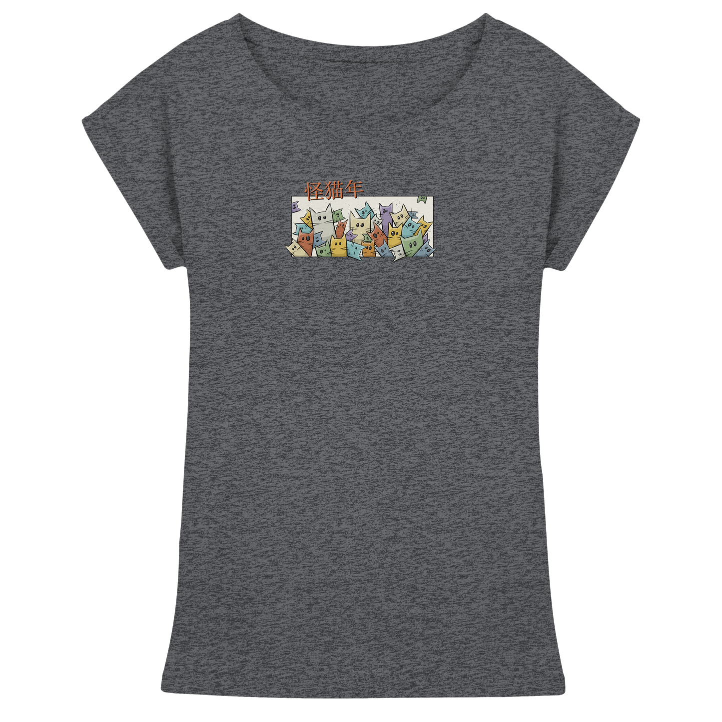 Chinesisches Jahr der Katzen - Womens Extended Shoulder T-Shirt