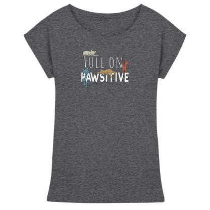 Full On Pawsitive! Gechillte Katzen - Womens Extended Shoulder T-Shirt