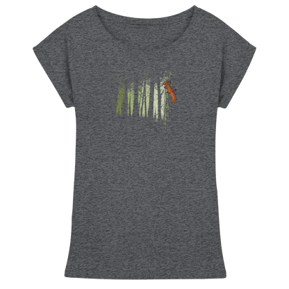 Eichhörnchen im Zwielicht-Wald - Womens Extended Shoulder T-Shirt