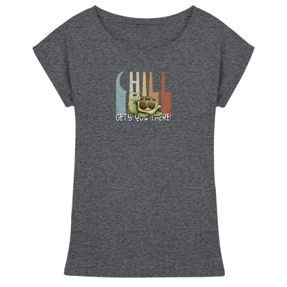 Gechillt gemütliche Schildkröte - Womens Extended Shoulder T-Shirt