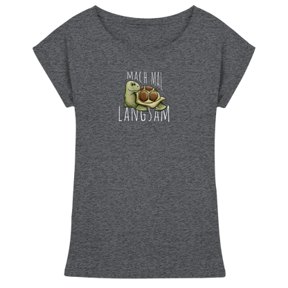 Mach mal langsam Schildkröte - Womens Extended Shoulder T-Shirt