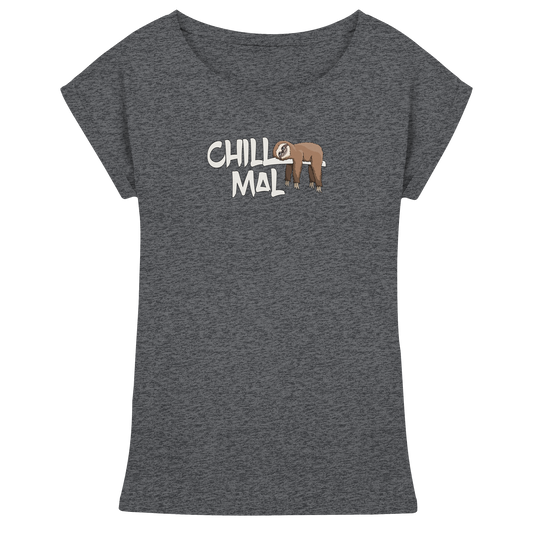 Chill Mal Faultier - Womens Extended Shoulder T-Shirt