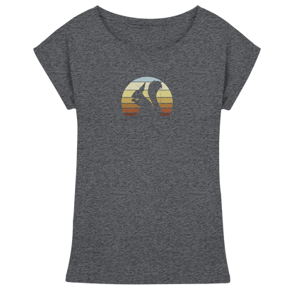 Retro Eichhörnchen Silhouette - Womens Extended Shoulder T-Shirt
