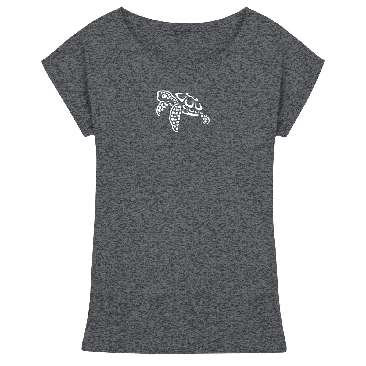 schwimmende Meeres-Schildkröte - Womens Extended Shoulder T-Shirt