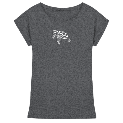 schwimmende Meeres-Schildkröte - Womens Extended Shoulder T-Shirt