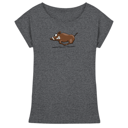 sauwildes Wildschwein | Wildsau  - Womens Extended Shoulder T-Shirt