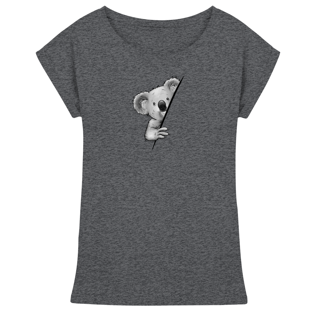 Koala Bär Illustration - Womens Extended Shoulder T-Shirt