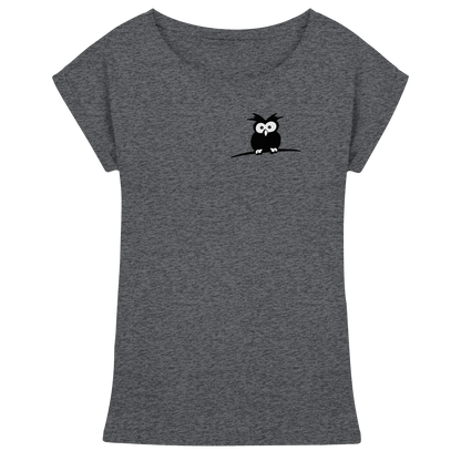 Kleine struppige Eule - Womens Extended Shoulder T-Shirt