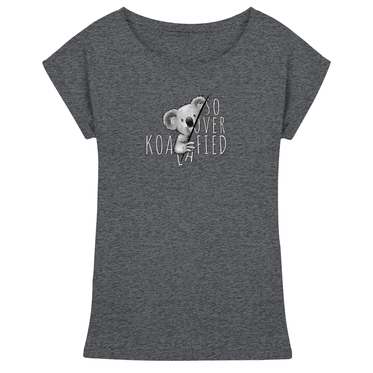 So Over-Koalafied Koala - Womens Extended Shoulder T-Shirt