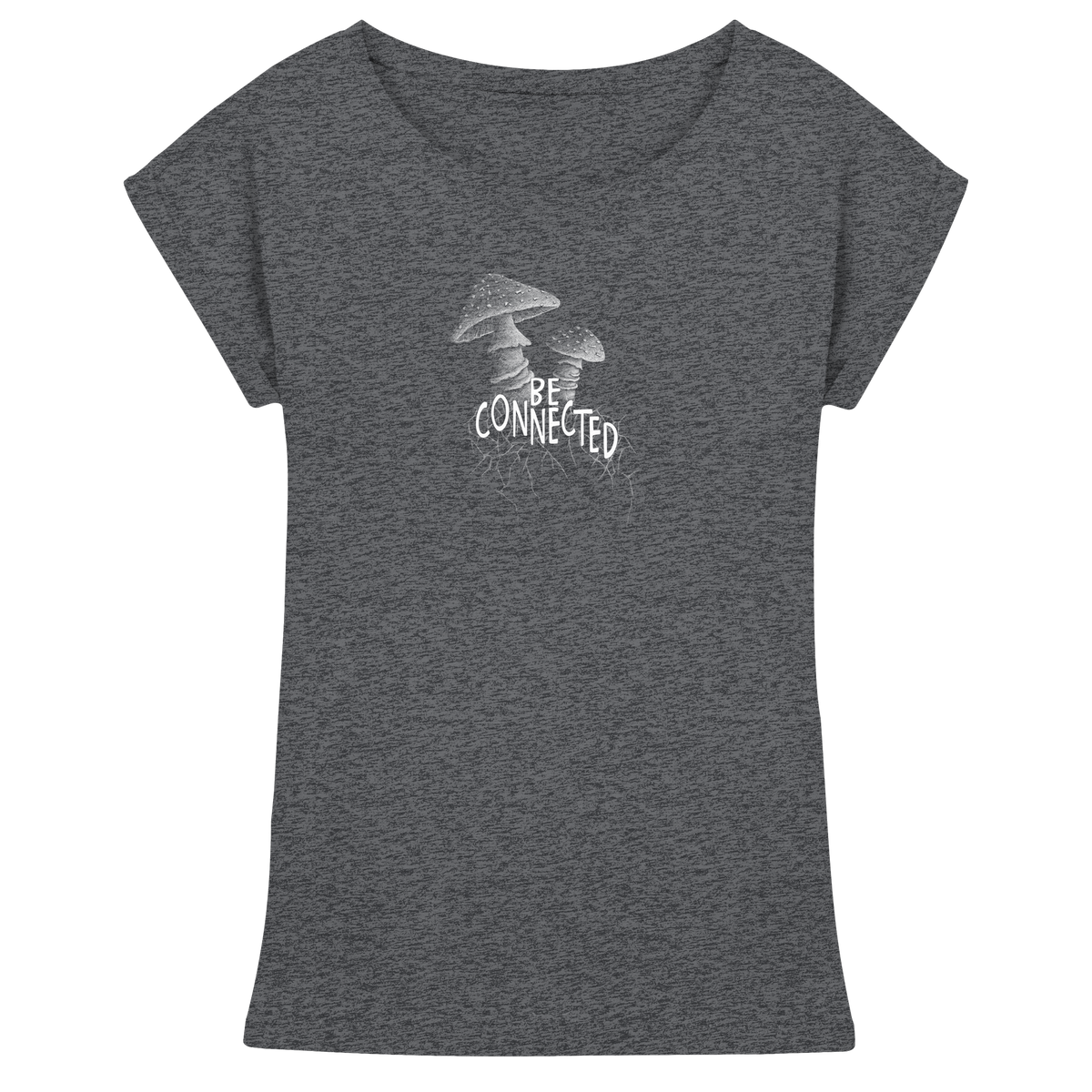 Be Connected Panther-Pilz - Womens Extended Shoulder T-Shirt