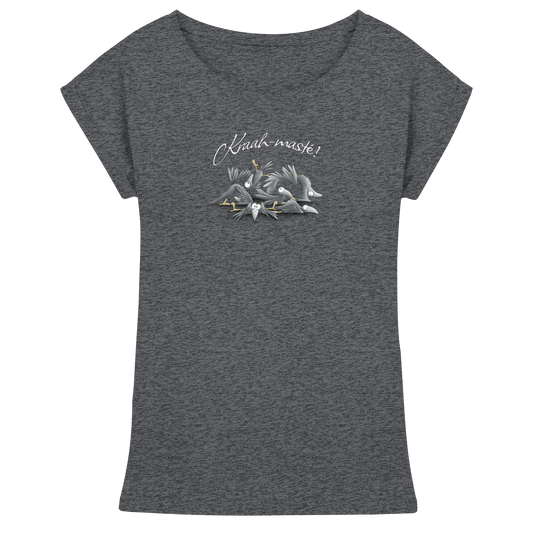 Kraah-masté! Yoga Raben Krähen - Womens Extended Shoulder T-Shirt