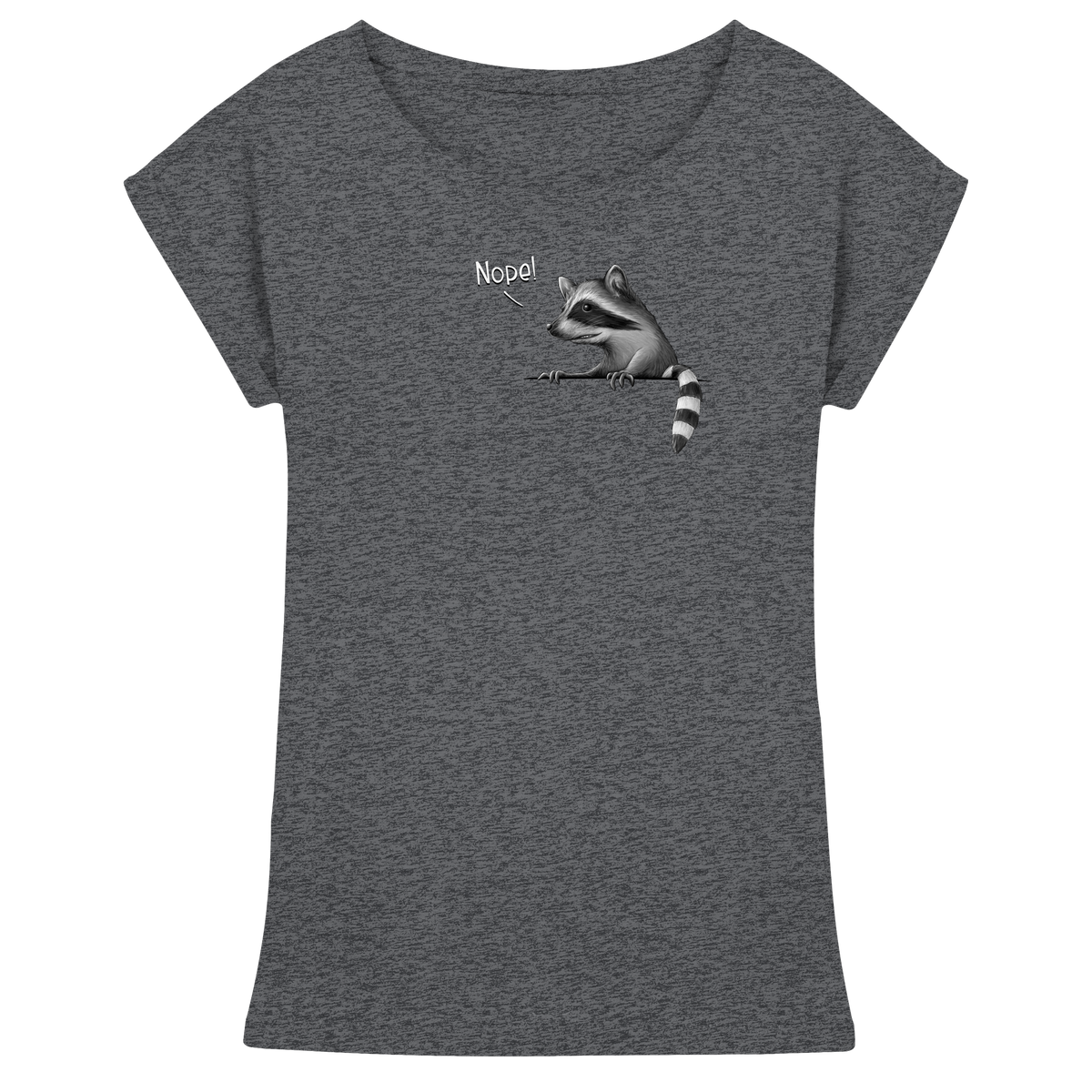 Nope! Frecher verwegener Waschbär - Womens Extended Shoulder T-Shirt