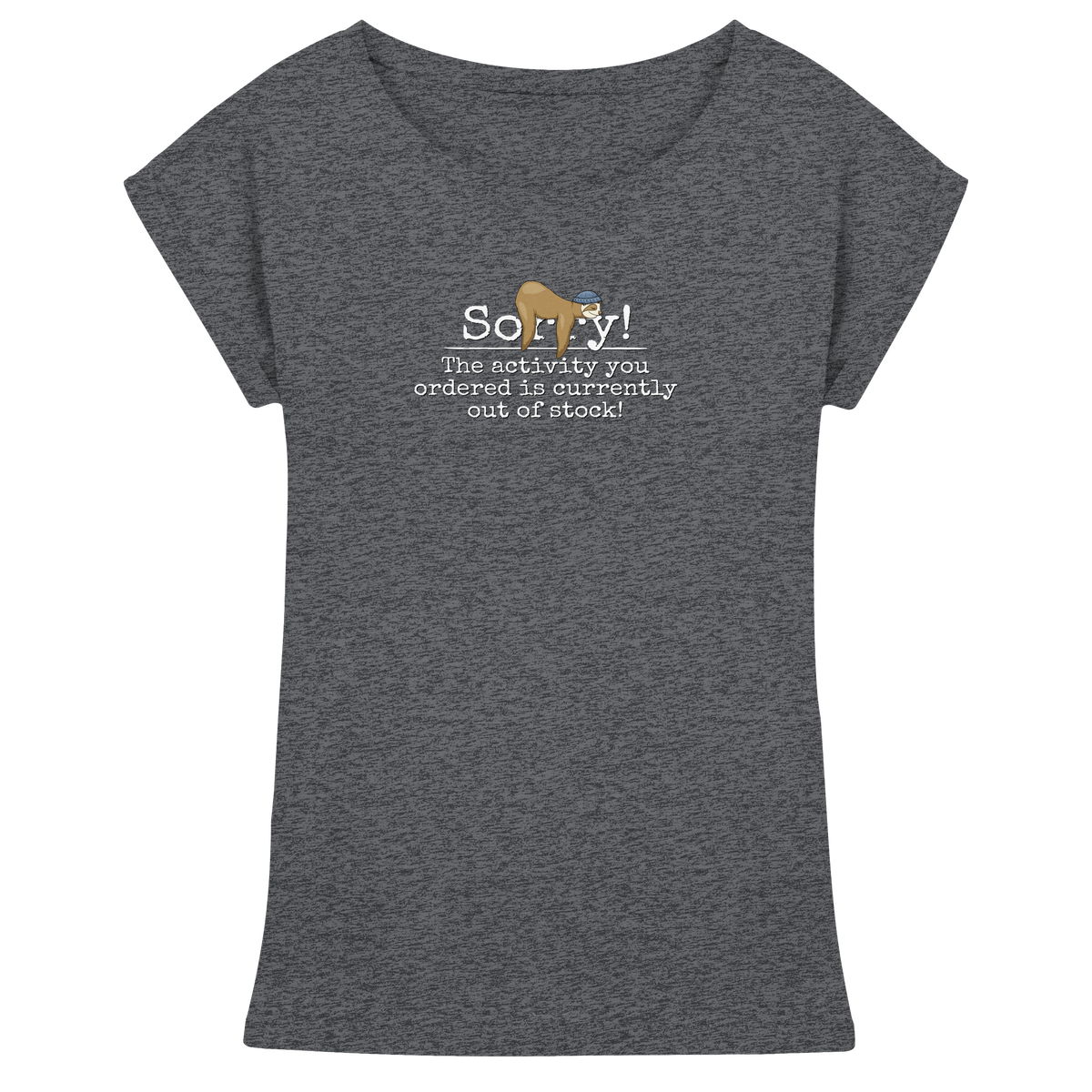 No-Activity Faultier - Womens Extended Shoulder T-Shirt