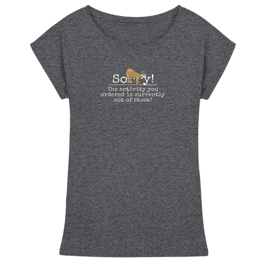 No-Activity Faultier - Womens Extended Shoulder T-Shirt