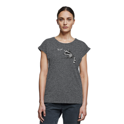 Nope! Frecher verwegener Waschbär - Womens Extended Shoulder T-Shirt