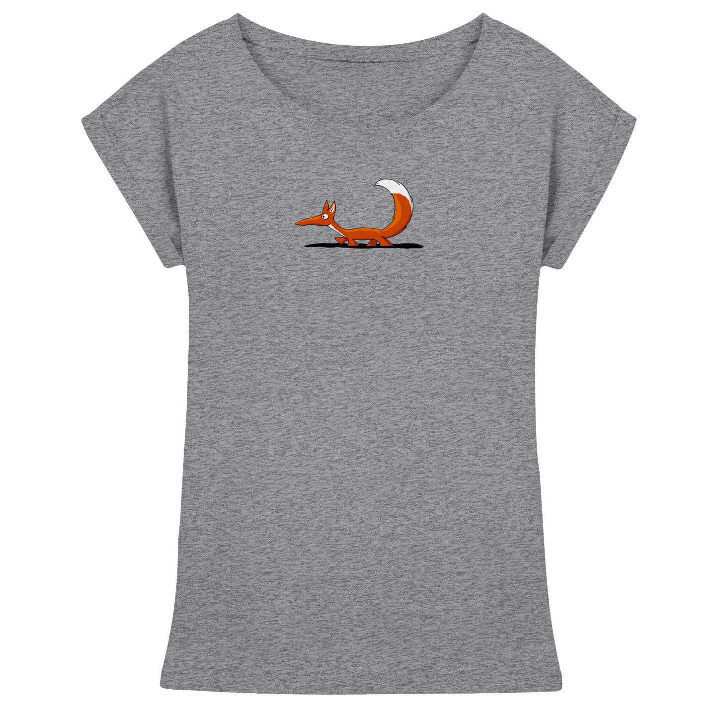 Lässiger cooler Fuchs | Mr. Fox, der Schleicher - Womens Extended Shoulder T-Shirt